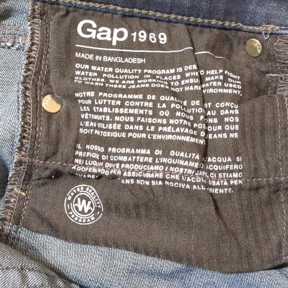 Gap Slim Straight Dark Blue Women's Jeans 29r (US8) - Picture 9 of 11